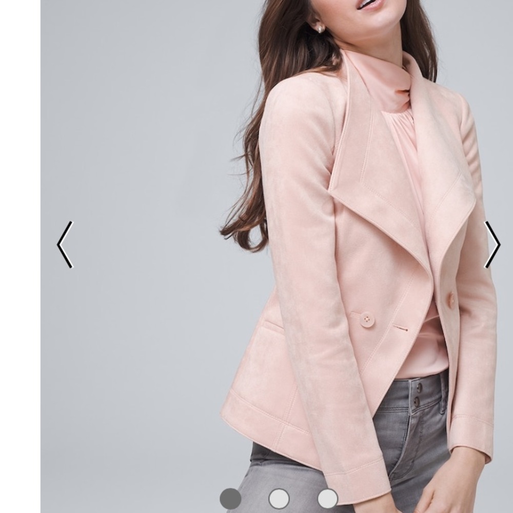 White House Black Market suede Jacket